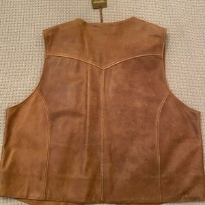 Men’s Leather Concealed gun vest.